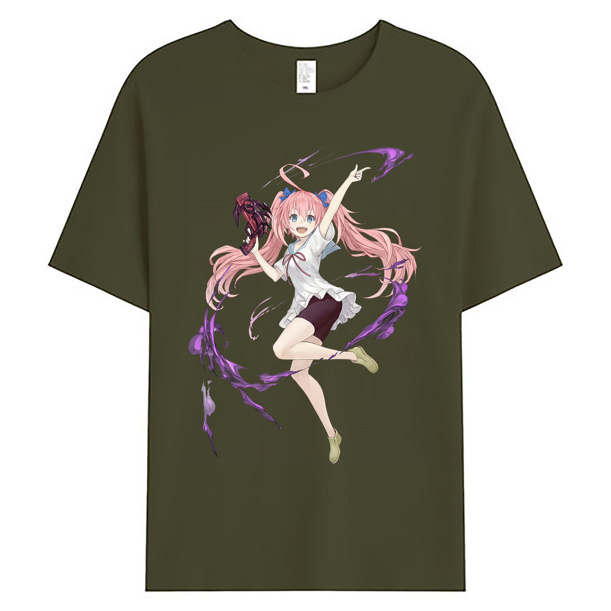 （画像用） 転スラ Regarding Reincarnated to Slime 綿100％ メンズ半袖Tシャツ｜肌触りやわらか＆通気性